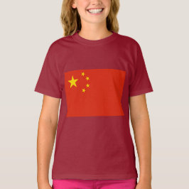 chinesische Flagge (China) T-Shirt