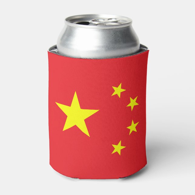 Chinesische Flagge Dosenkühler (Kanne Vorderseite)
