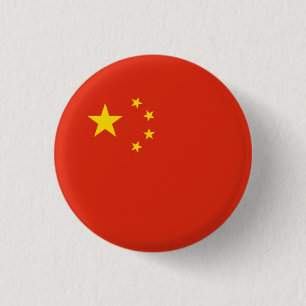 Chinesische Flagge, Flagge der China Button