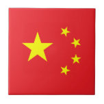Chinesische Flagge Fliese<br><div class="desc">Die Nationalflagge der China.</div>