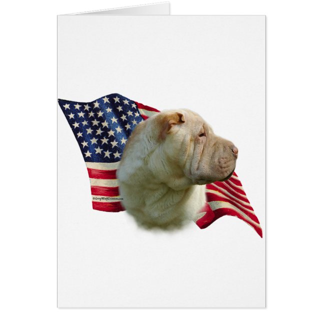Chinesische Flagge für Shar-Pei (Vorne)
