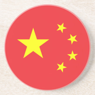 Chinesische Flagge Getränkeuntersetzer