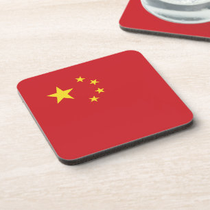 Chinesische Flagge Getränkeuntersetzer