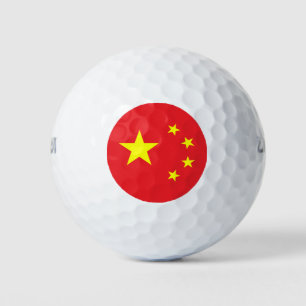 Chinesische Flagge Golfball