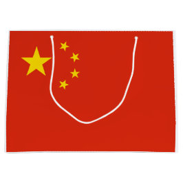 Chinesische Flagge Große Geschenktasche Geschenktüte