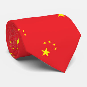 Chinesische Flagge Krawatte