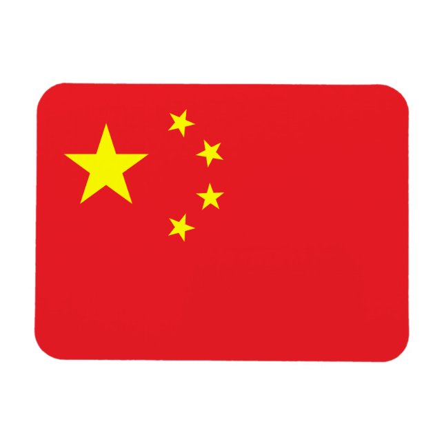 Chinesische Flagge Magnet (Horizontal)