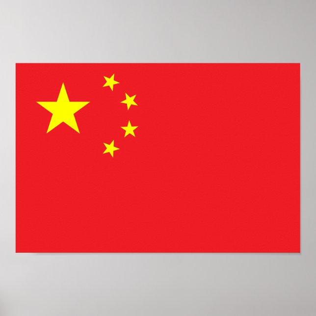 Chinesische Flagge Poster (Vorne)
