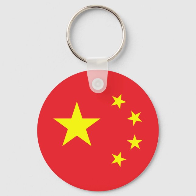 Chinesische Flagge Schlüsselanhänger (Vorderseite)