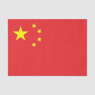 Chinesische Flagge Seidenpapier