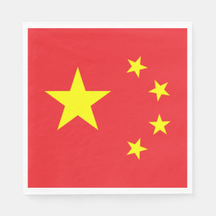 Chinesische Flagge Serviette