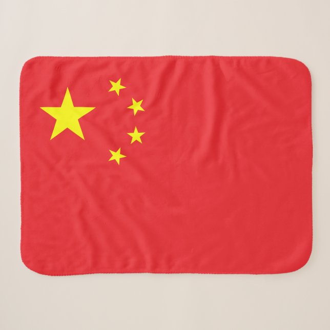 Chinesische Flagge Sherpadecke (Vorderseite (Horizontal))
