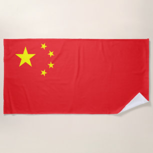 Chinesische Flagge Strandtuch