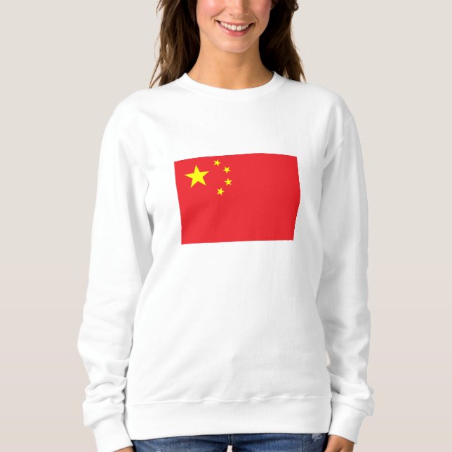 Chinesische Flagge Sweatshirt (Vorderseite)