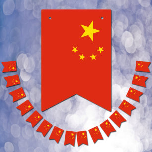 Chinesische Flagge und Party China-Banner / Hochze