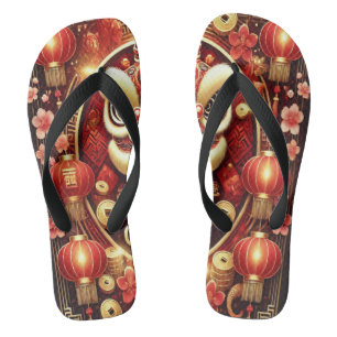 Chinesische Flip Flops im neuen Jahr