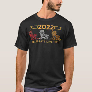Chinesische Frauen Zodiac Tiger Neujahr 2022 Jahr T-Shirt