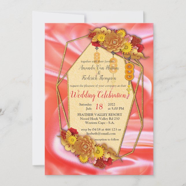 Chinesische Frühlingsfestspiele Einladung (Vorderseite)