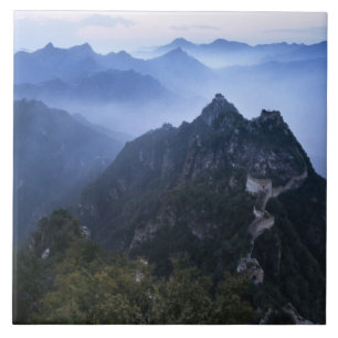 Chinesische Große Mauer im Morgennebel Fliese