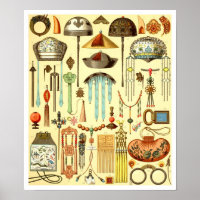 Chinesische Haarschmuck, Rank-Abzeichen und Talism