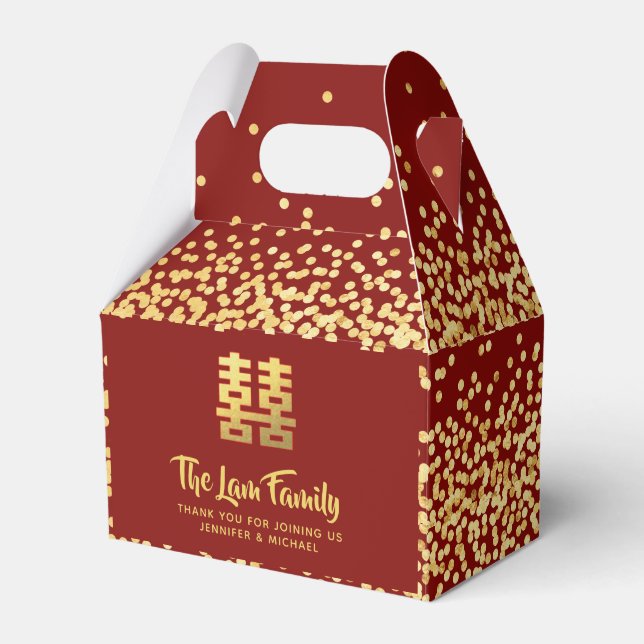Chinesische Hochzeit 中 礼 喜 式 盒 礼 欢婚 Geschenkschachtel (Vorderseite)