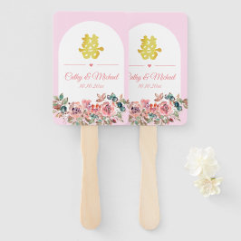Chinesische Hochzeit in Rosa Fächer