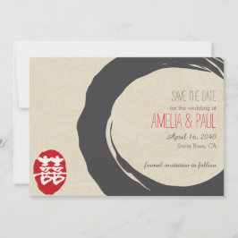 Chinesische Hochzeit mit doppeltem Glück - Save th Save The Date