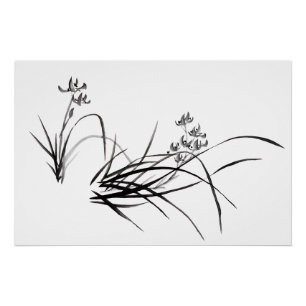 Chinesische Iris im Frühling Poster