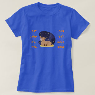 Chinesische Jahre des Ochs T-Shirt