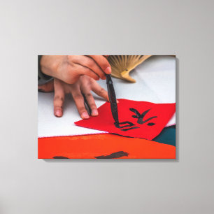 Chinesische Kalligrafie-Demonstrationskanvas Leinwanddruck