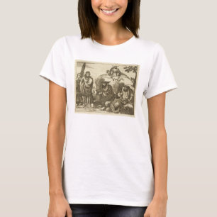 Chinesische Kaufleute, die Wahrsager zu en T-Shirt