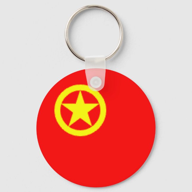 CHINESISCHE KOMMISTISCHE FLAG SCHLÜSSELANHÄNGER (Vorderseite)
