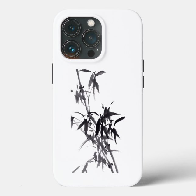 Chinesische Kunst mit Bambusmalerei Case-Mate iPhone Hülle (Rückseite)