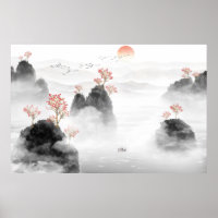 Chinesische künstlerische Konzeption Tinte Malerei