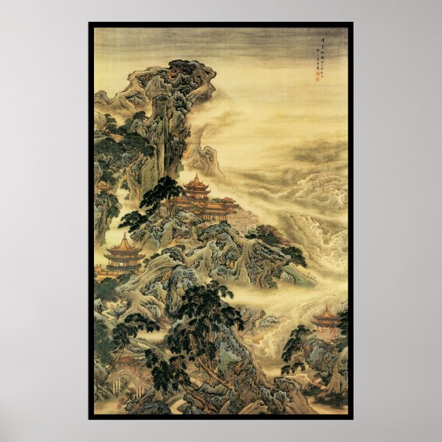 Chinesische Landschaft (III) Poster (Vorne)
