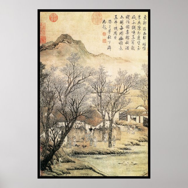 Chinesische Landschaft (VIII) Poster (Vorne)