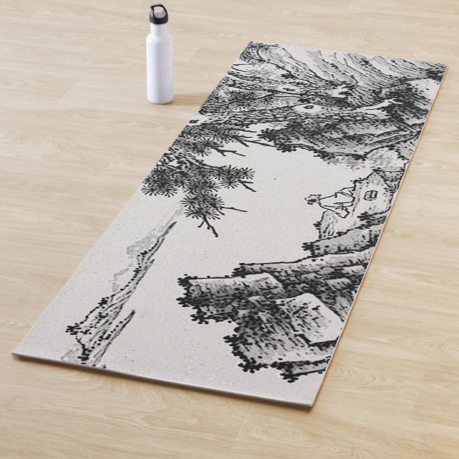 Chinesische Landschaften Kunst reversibler Yogamat Yogamatte (Beispiel)