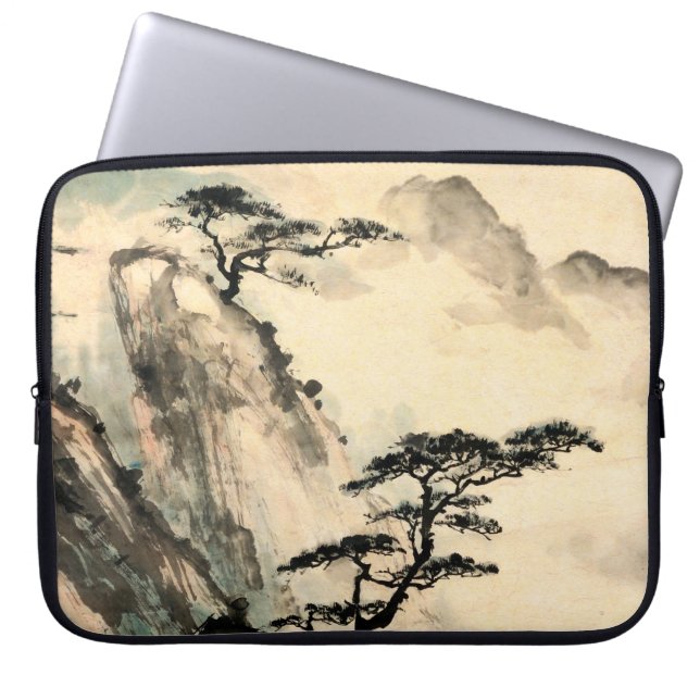 Chinesische Landschaftsmalerei,chinesisch,malend,j Laptopschutzhülle (Vorderseite)