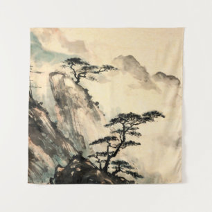 Chinesische Landschaftsmalerei.chinesisch,malerei, Wandteppich