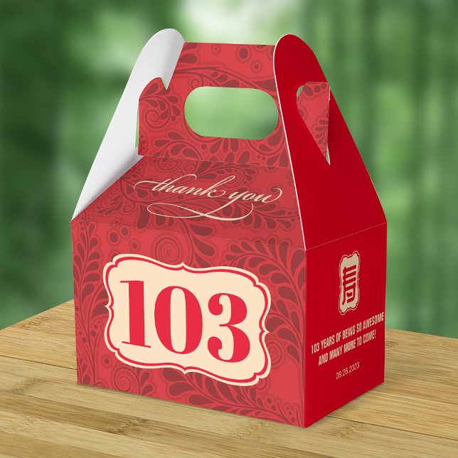 Chinesische "Langlebigkeit" Ältere zum Geburtstag Geschenkschachtel (Von Creator hochgeladen)