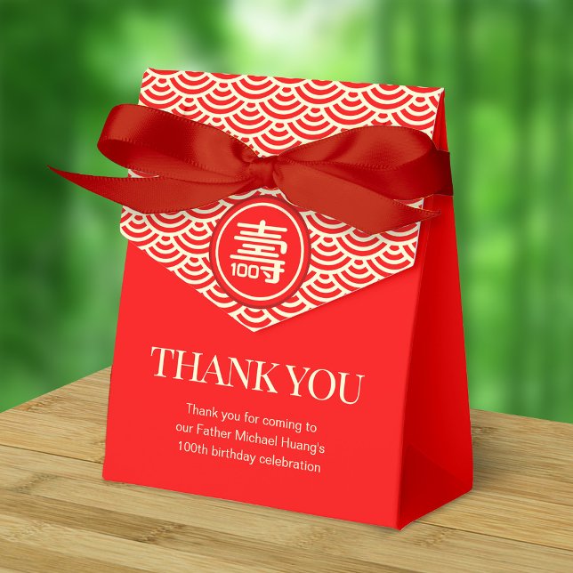 Chinesische "Langlebigkeit" zum Geburtstag (100 Ja Geschenkschachtel (Red Ribbon is not included)