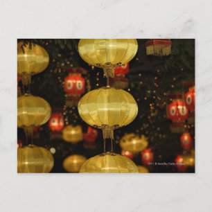 Chinesische Laternen Postkarte
