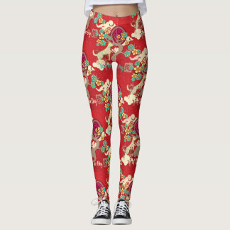 Chinesische Leggings im Neujahr