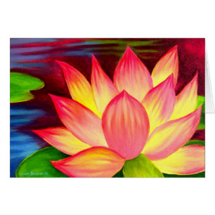 Chinesische Lotos-Wasser-Lilien-Blumen-Kunst -