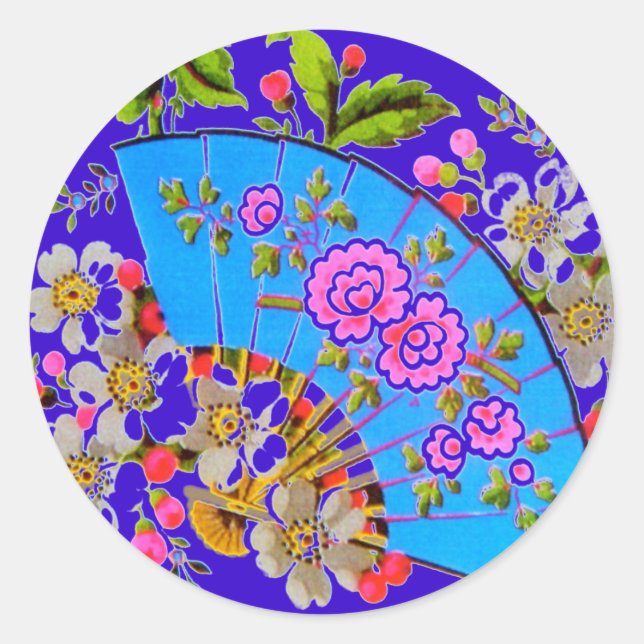 Chinesische LüfterBlue Sticker (Vorderseite)