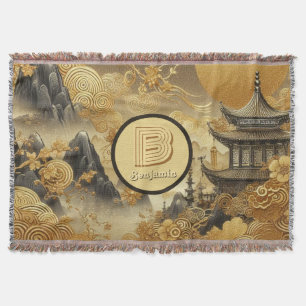 Chinesische Malerei Imitate Golden Dripping Mit Mo Decke