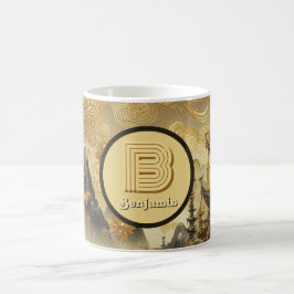 Chinesische Malerei Imitate Golden Dripping Mit Mo Kaffeetasse