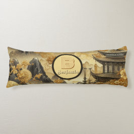 Chinesische Malerei Imitate Golden Dripping Mit Mo Seitenschläferkissen
