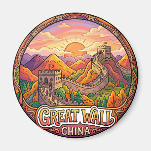 Chinesische Mauer (Badaling Abschnitt) China Magnet