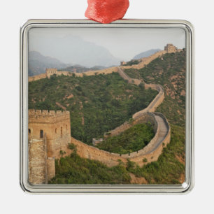 Chinesische Mauer bei Jinshanling, China, Asien Ornament Aus Metall